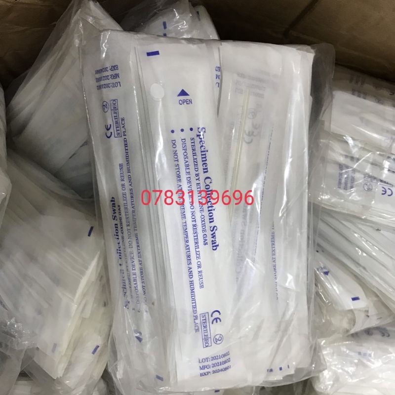 TĂM BÔNG LẤY DỊCH MŨI HỌNG ( COMBO 50 QUE)