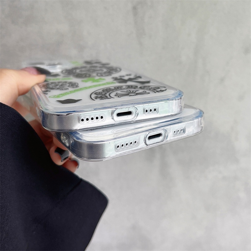 Ốp Điện Thoại Chống Sốc In Logo Chrome Hearts Cho iPhone 13 Pro Max 12 11 X Xs Max Xr SE2 7 8 Plus