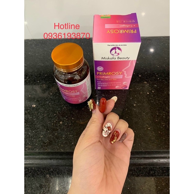 PRIMROSY COLLAGEN  [CHÍNH HÃNG] ❤️ MISKAFA BEAUTY GIÚP CÂN BẰNG NỘI TIẾT TỐ CHỐNG LÃO HOÁ DA