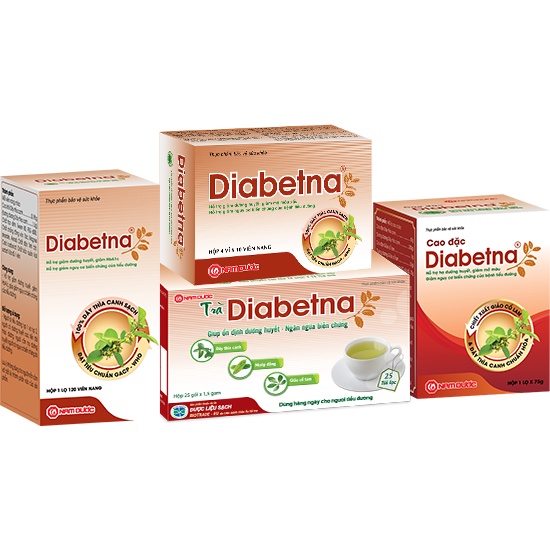 Diabetna - Hỗ trợ ổn định đường huyết cho người tiểu đường