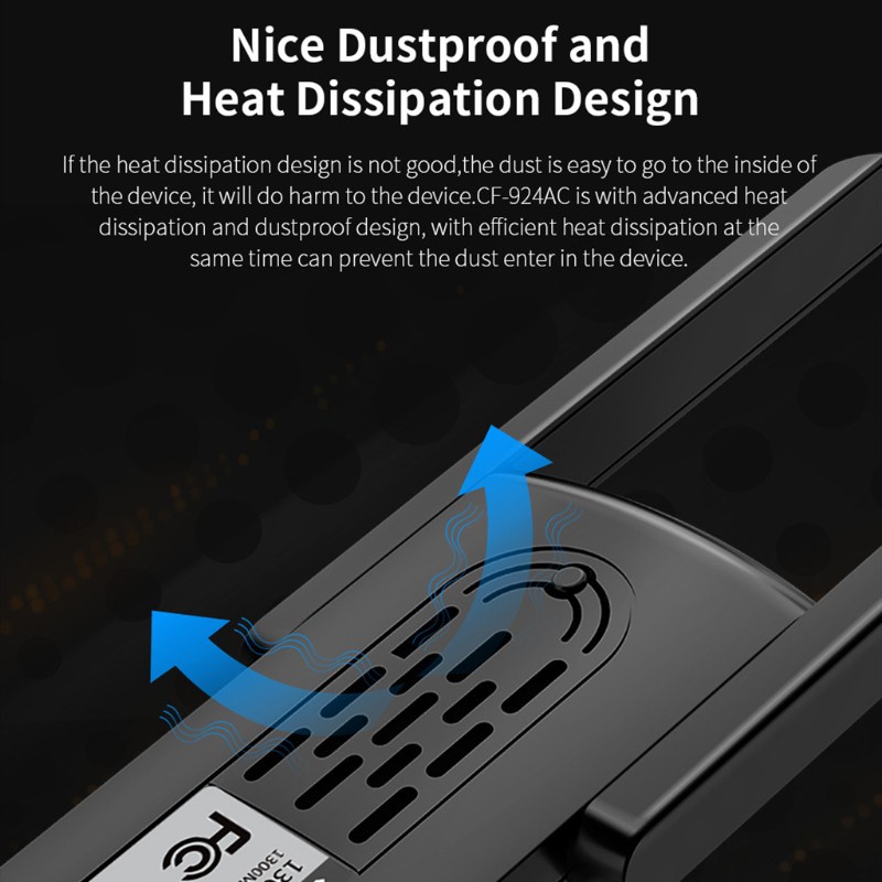 Usb Thu Sóng Wifi Không Dây Comfast 924ac Usb3.0 1300mbps