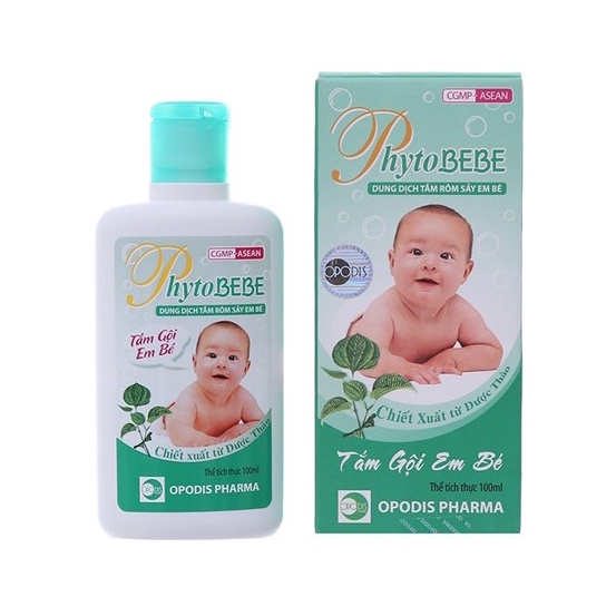 DUNG DỊCH SỮA TẮM EM BÉ PHYTOBEBE, GIẢM NGỨA, NGỪA RÔM SẢY