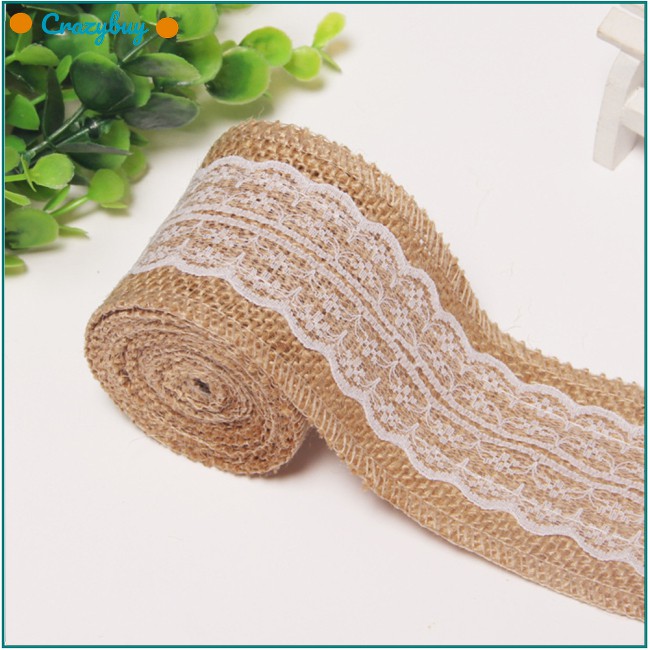 Cuộn vải sợi đay trang trí , làm đồ thủ công