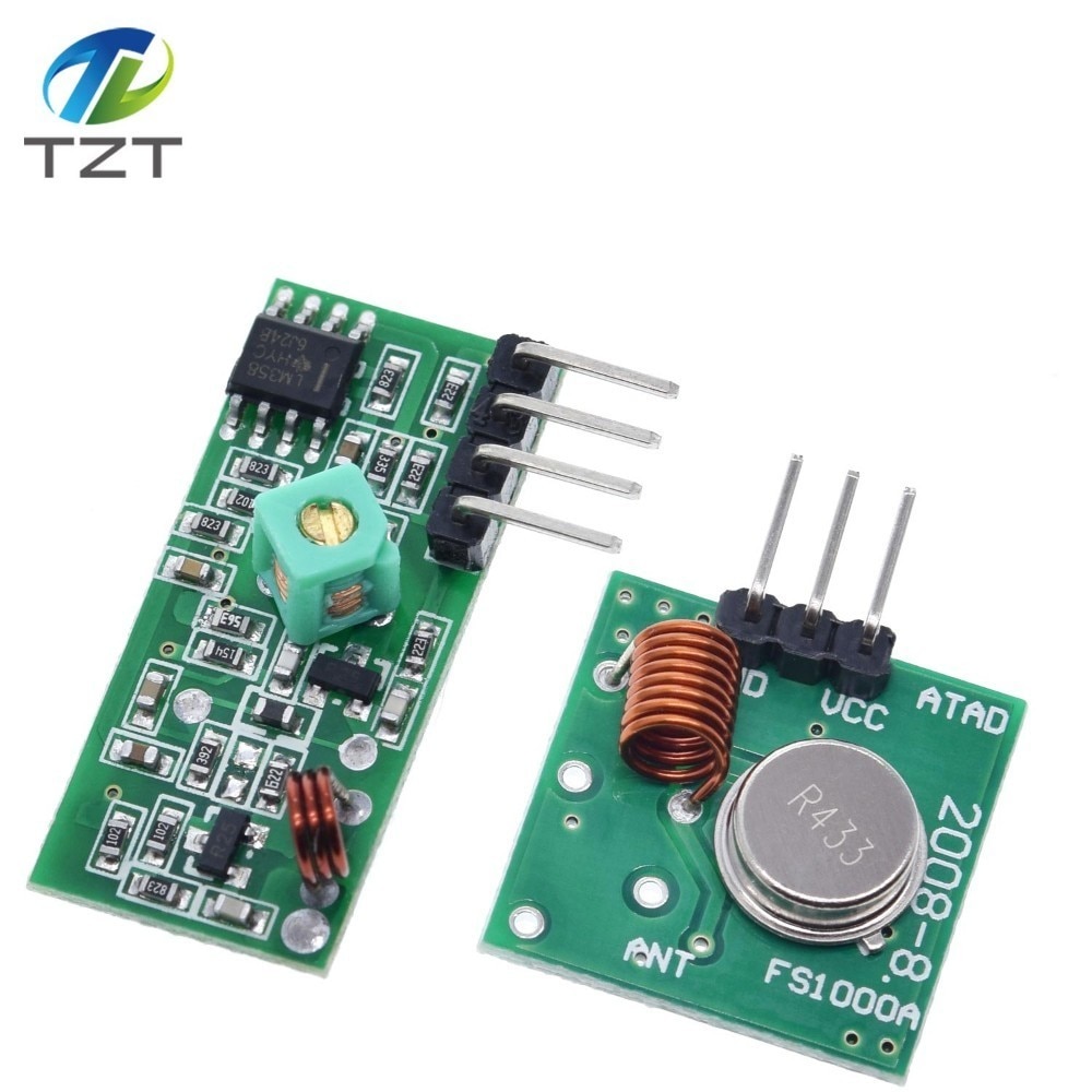 Mô-đun thu phát tín hiệu không dây 315mhz/433mhz Rf 5v Dc 433mhz cho Arduino Raspberry Pi/Arm/Mcu Wl