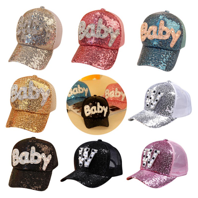 Nón bóng chày phong cách hip hop dành cho bé gái