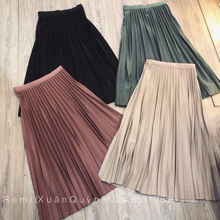 BÁN SỈ CHÂN VÁY DẬP LY 4 MÀU CHO NỮ