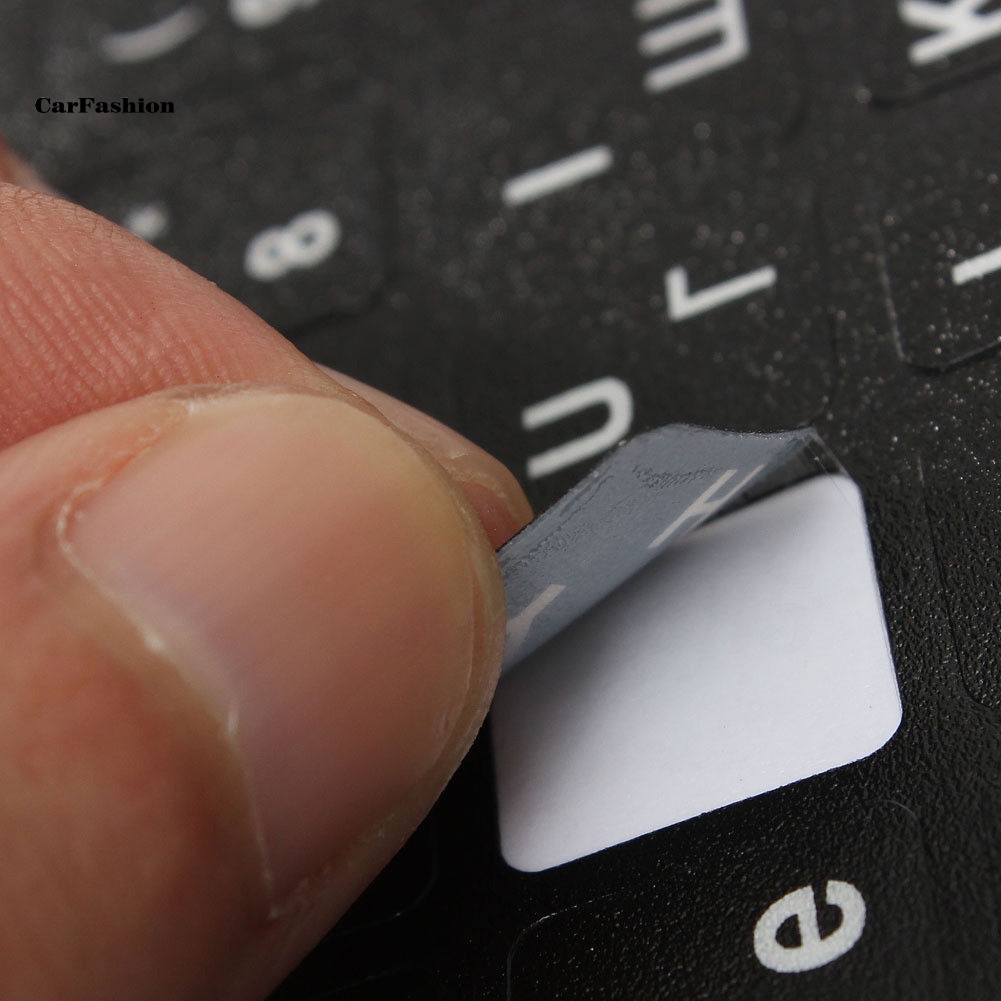 Sticker Dán Bàn Phím Laptop Máy Tính 4 Ngôn Ngữ Tiếng Anh