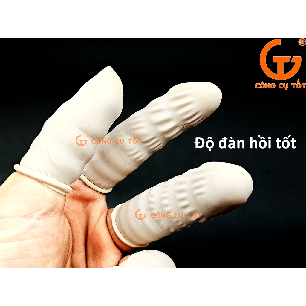 Túi 100g bao ngón tay cao su gồm 150+ chiếc