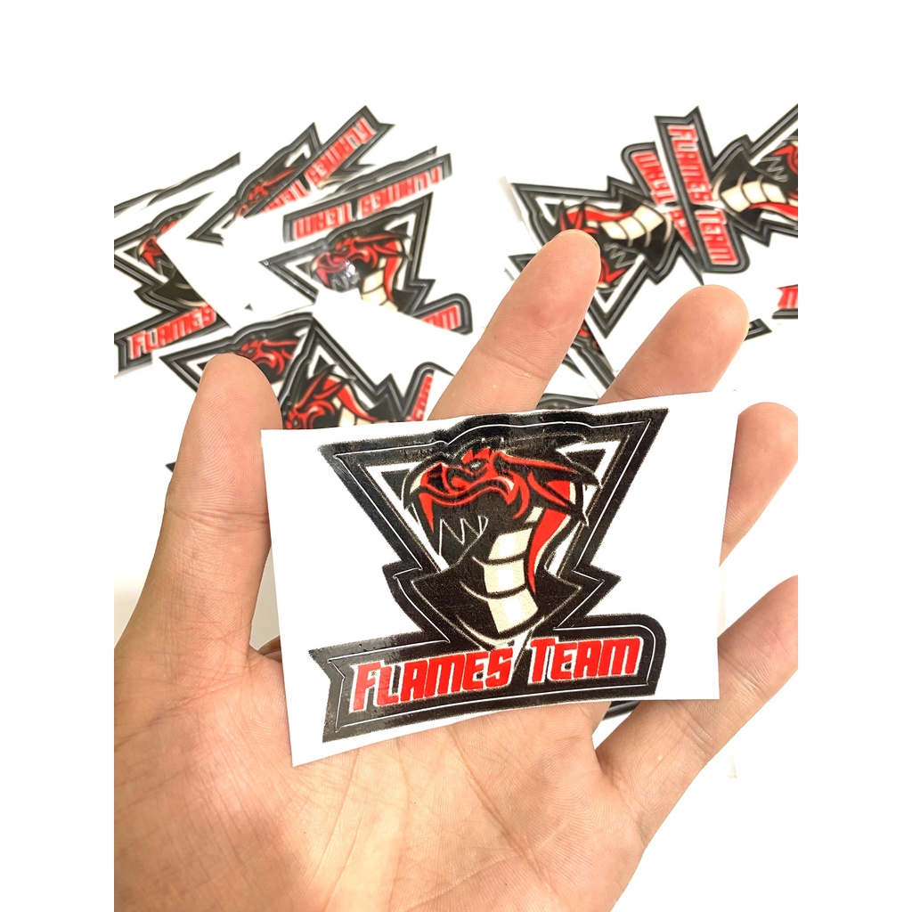 Tem Sticker Flames Team Siêu Đẹp Giá 1 Tem