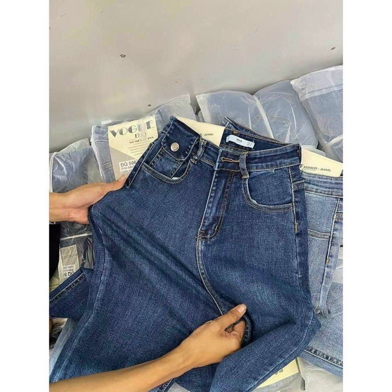 Quần Jeans lưng cao siêu co dãn