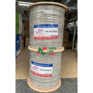 Dây Cáp Mạng Kèm Nguồn Cat5e FTP + 2C Golden Japan Bọc Bạc Chống Nhiễu - Hàng Chính Hãng (Bán Lẻ Mét)