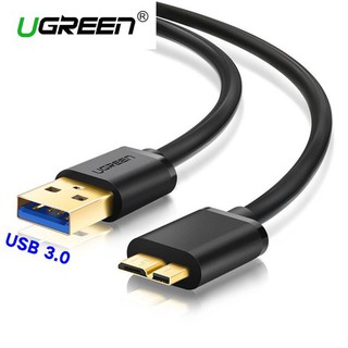 Cap USB to Micro USB B Ugreen 10841 10840 10843 10365 US130 ( USB 5GGbps, đầu Mạ Vàng,HDD 2.5 in)