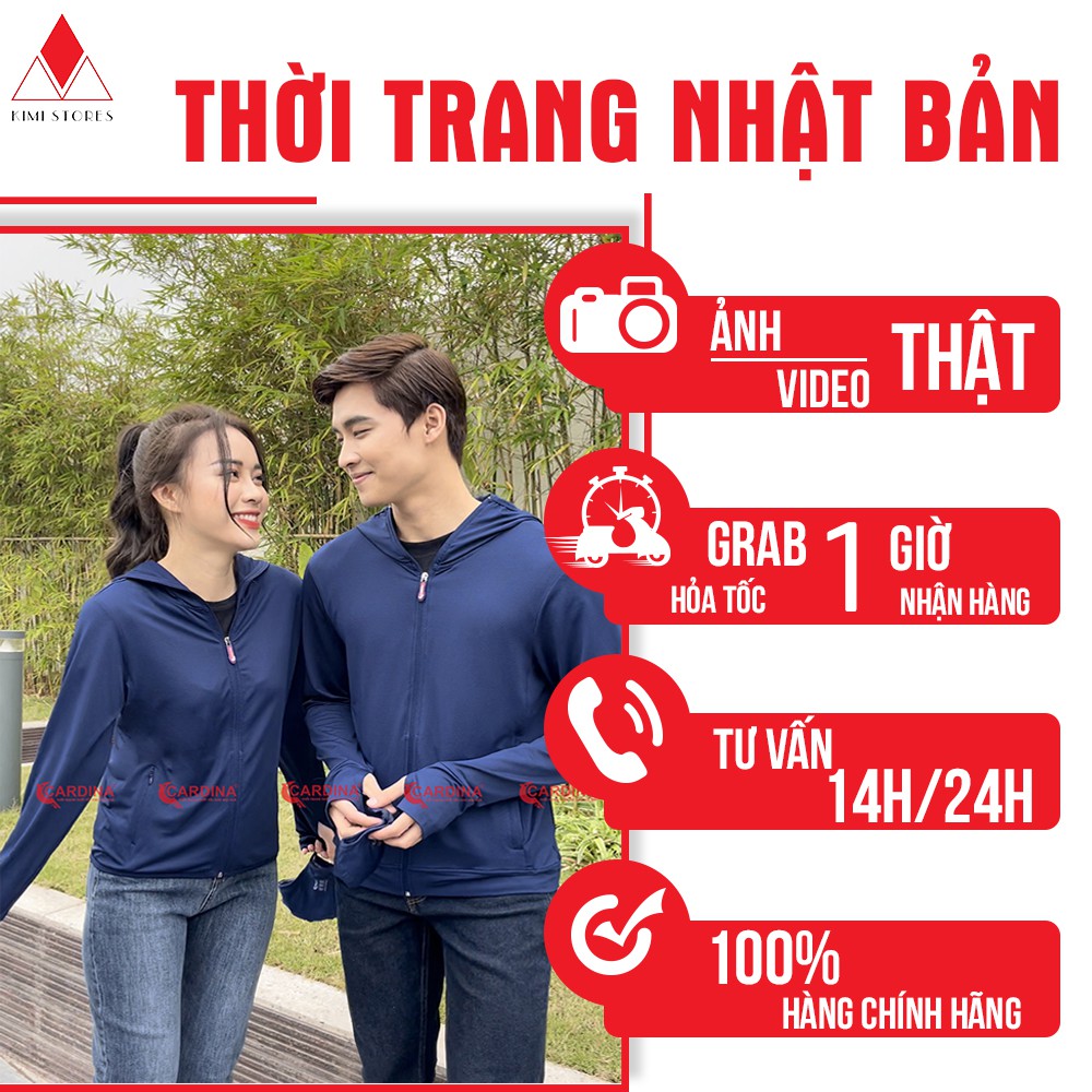 Áo Chống Nắng Nam Cardina xuất Nhật cực đẹp (Chống tia UV, làm mát, khử mùi hôi)