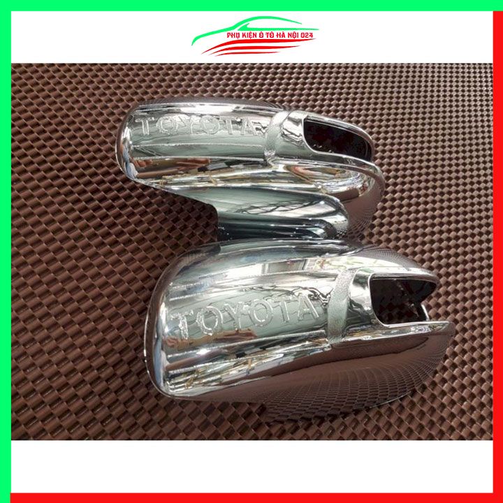 Ốp gương chiếu hậu Altis 2007-2013 hở đèn xi nhan mạ crom bảo vệ chống trầy trang trí làm đẹp xe