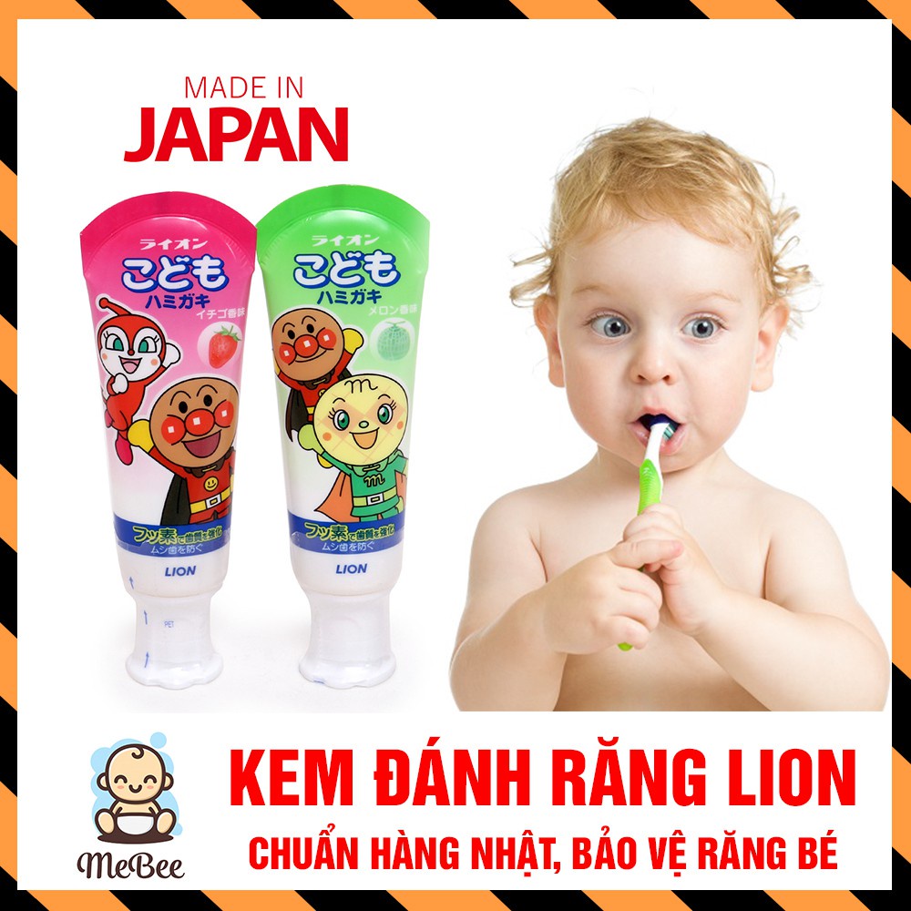 Sỉ - Kem đánh răng nuốt được Lion NHẬT BẢN cho bé