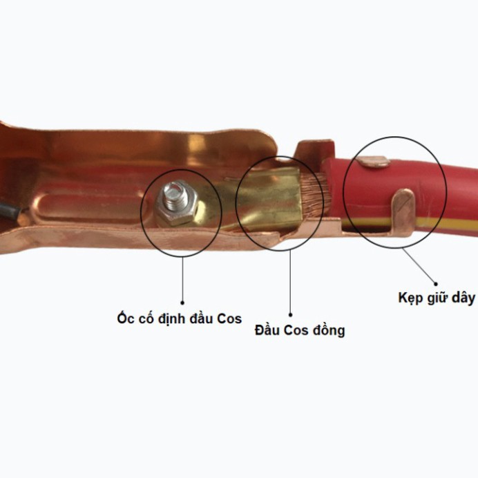 Sản Phẩm Dây câu bình ắc quy ô tô dài 3m dòng 1500A, đường kính tổng 12mm .