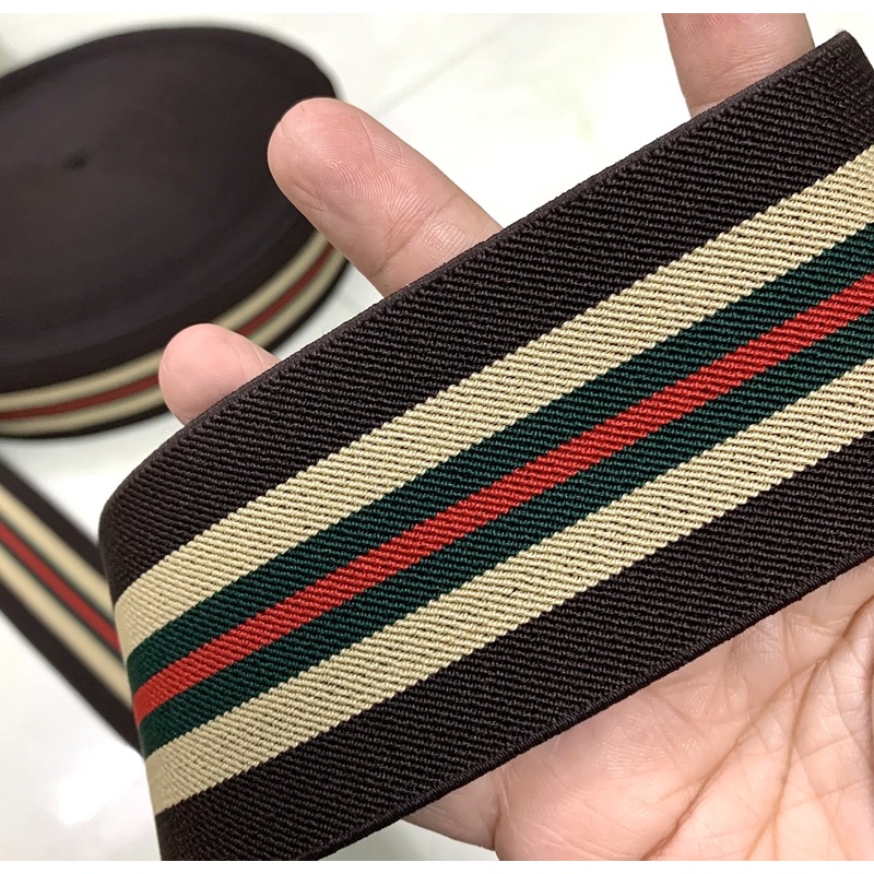 Thun sọc đẹp, thời trang, rộng 6cm, giá bán 1 mét