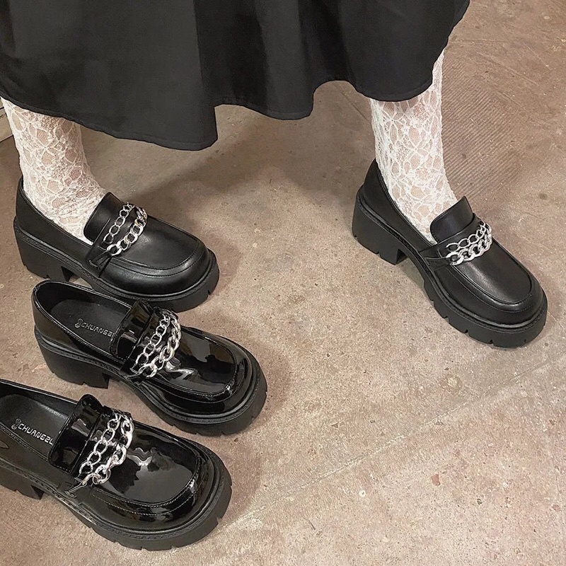 GIÀY OXFORD LOLITA XÍCH NGANG ĐẾ DÀY 6CM