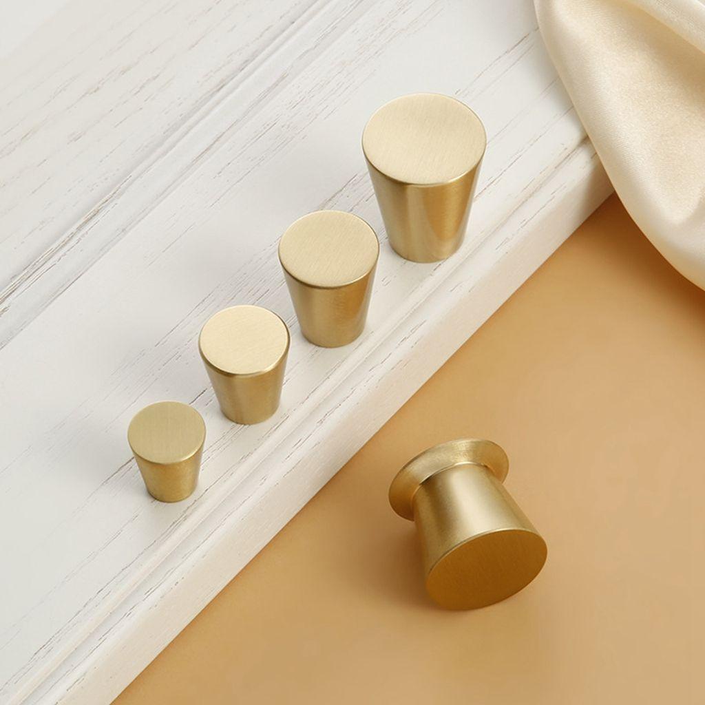 Tay Nắm Cửa Tủ Quần Áo Bằng Đồng Thau Kiểu Dáng Đơn Giản Sáng Tạo|Phần Cứng Nội Thất