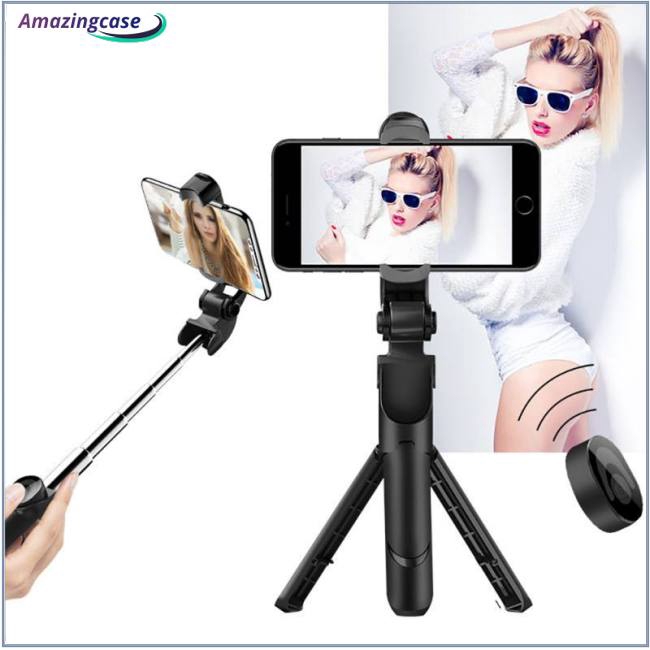 Gậy Tự Sướng Bluetooth Xt10 Có Thể Gập Lại Xoay 360 Độ Kèm Giá Đỡ Cho Điện Thoại Xt09 | BigBuy360 - bigbuy360.vn