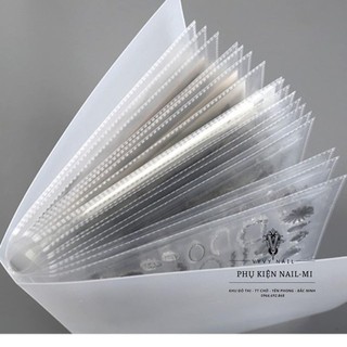 Sổ đựng sticker Nail trong suốt