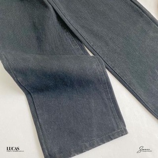 Quần jeans đen baggy dài basic
