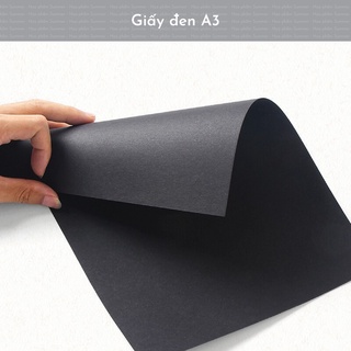 GIẤY VẼ ĐEN KHỔ A3/A4, giấy đen 180gsm