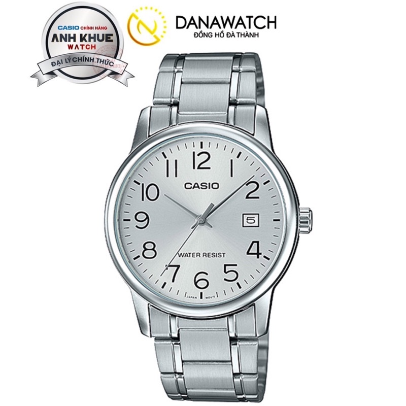 Đồng Hồ Nam Casio Chính Hãng MTP-V002D-7B Dây Kim Loại 37mm