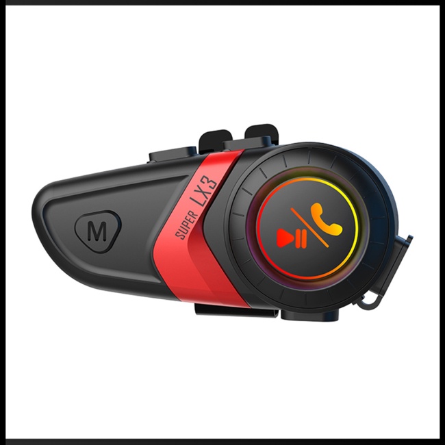 Tai Nghe Bluetooth Zevaret Lx3 Gắn Mũ Bảo Hiểm Tích Hợp Đèn Giảm Tiếng Ồn Thông Minh