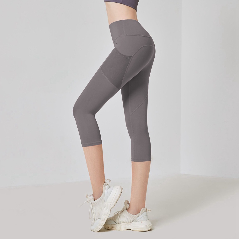 Quần Legging Thể Thao Lưng Cao 3D Có Túi Nâng Ngực Cho Nữ
