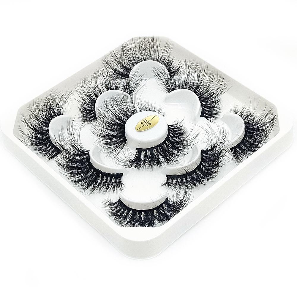 Bộ 5 Cặp Lông Mi Giả Nhiều Lớp Trang Điểm Tự Nhiên