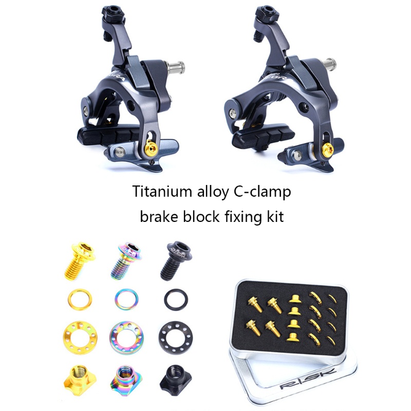 QQ Đai Ốc Gắn Phanh Xe Đạp Kèm 16 Ốc Vít Lắp Đặt Chuyên Dụng