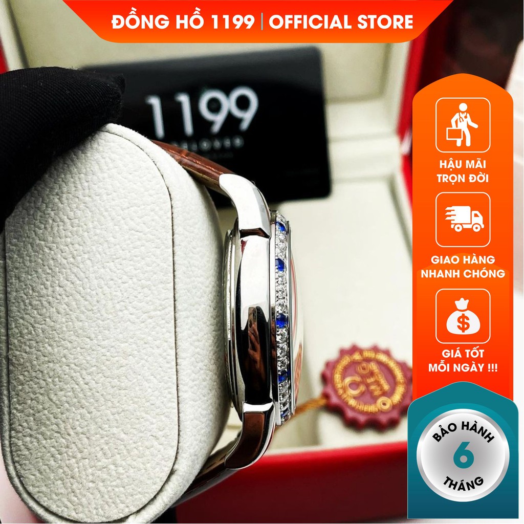 [QUÀ TẶNG] Đồng hồ cơ - Đồng Hồ Dây Da Nam Bling Sang Trọng Lịch Lãm Bản Cập Nhật Mới Nhất 43518.DS - 1199 Watches | BigBuy360 - bigbuy360.vn