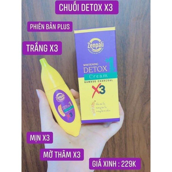 Chuối Cấy Trắng Zenpali 30gr tác dụng giảm thâm thải chì