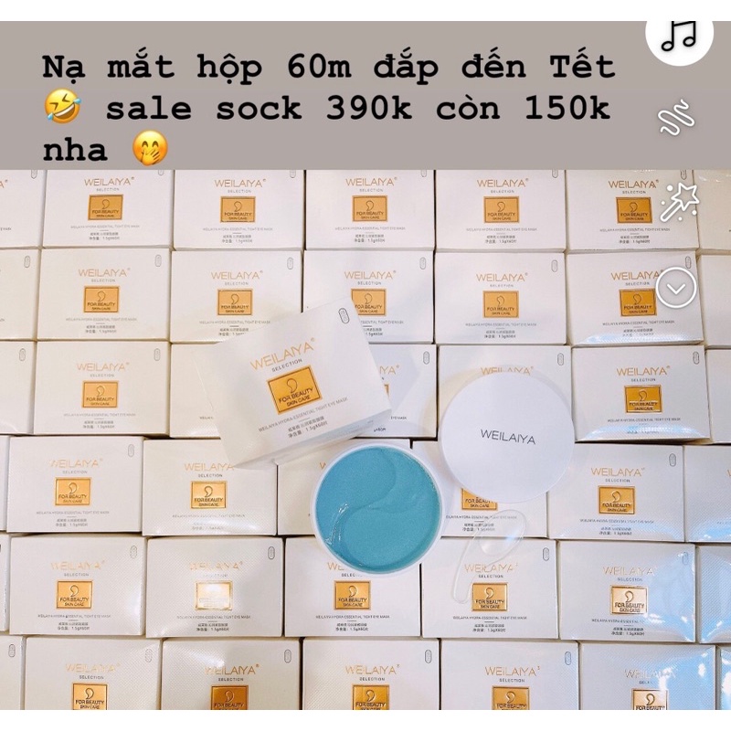 MẶT NẠ MẮT WEILAIYA - Tặng Lọ Tinh Chất Căng Bóng Sylic Ampoule KOREAn