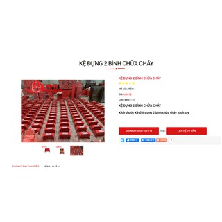 Kệ đôi đựng bình chữa cháy