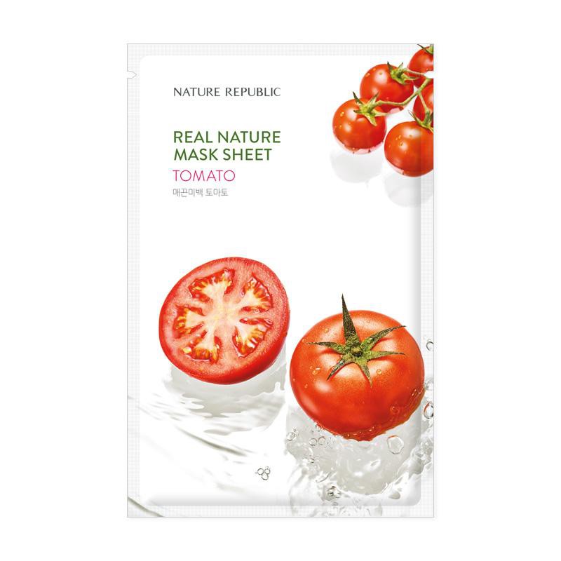 5 miếng mặt nạ giấy vị cà chua Nature Republic Real Nature Sheet Mask (NR)