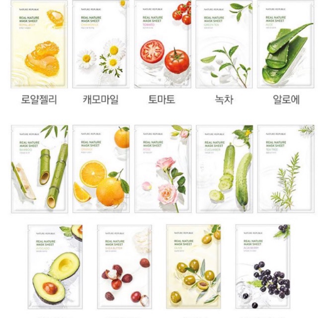 Mặt nạ giấy Nature Republic Real Nature Mask Sheet