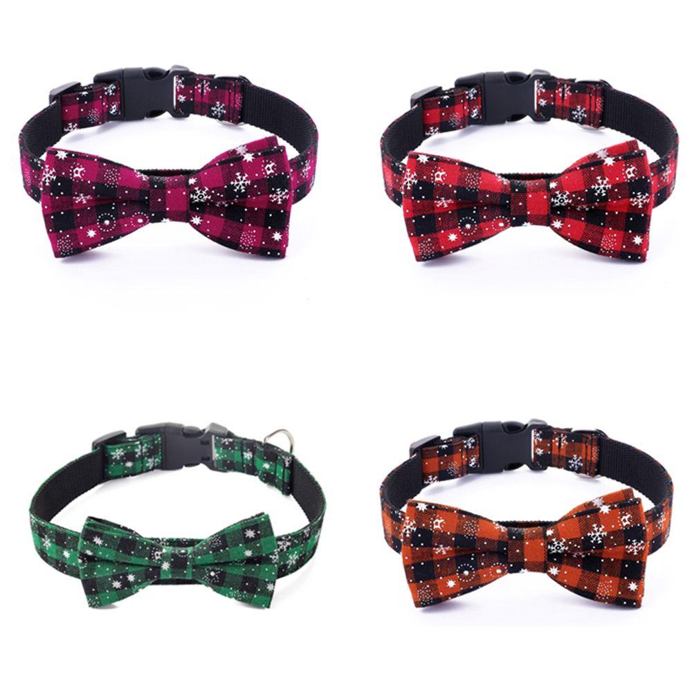 Vòng Cổ Thắt Nơ Phong Cách Giáng Sinh Dành Cho Thú Cưng