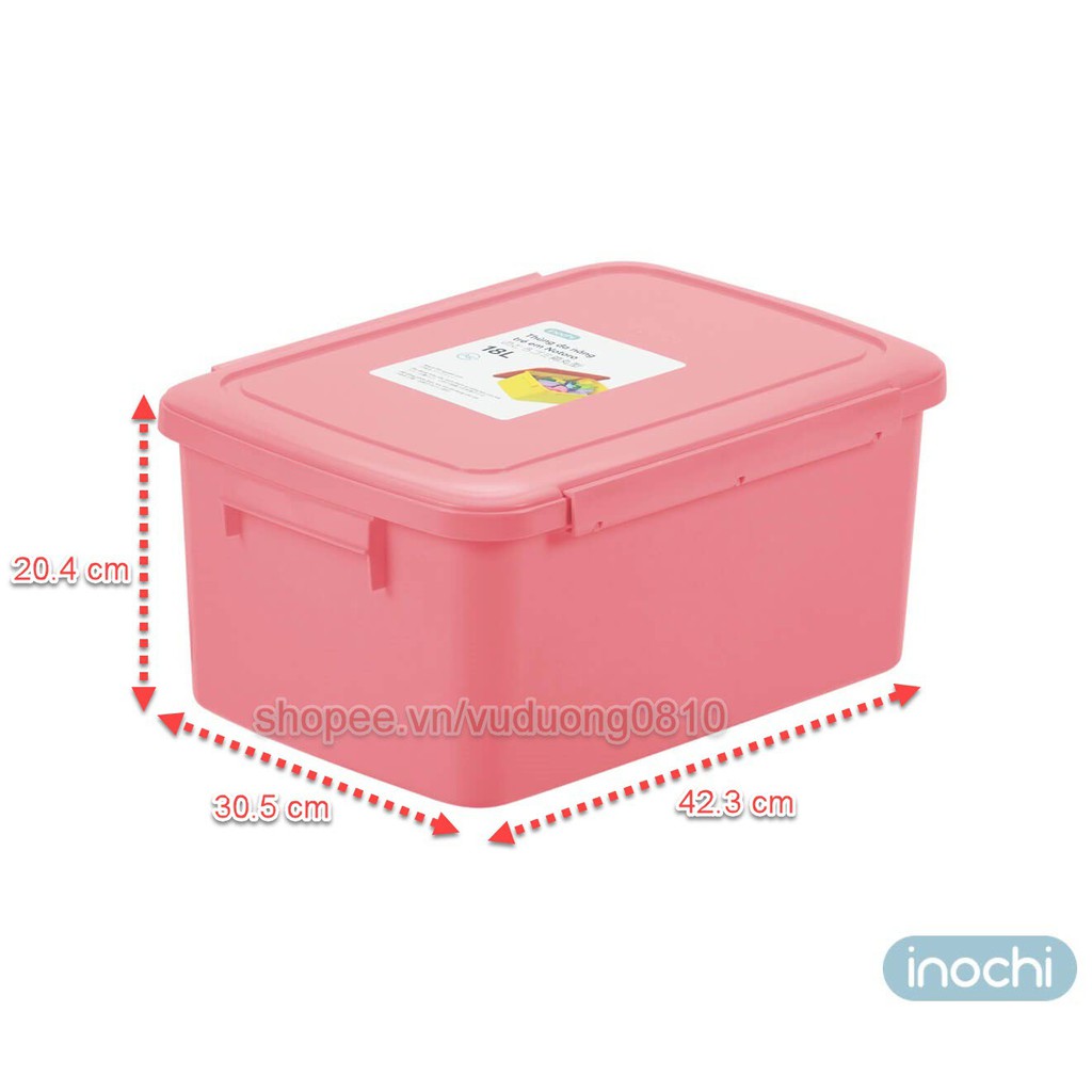 Set 03 Thùng đa năng trẻ em Inochi 30L-18L-10L - thùng đựng đồ chơi cho bé