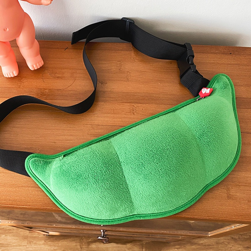 Túi Đeo Chéo Vai Có Khóa Kéo In Hình Hoạt Hình Dễ Thương Dành Cho Nữ