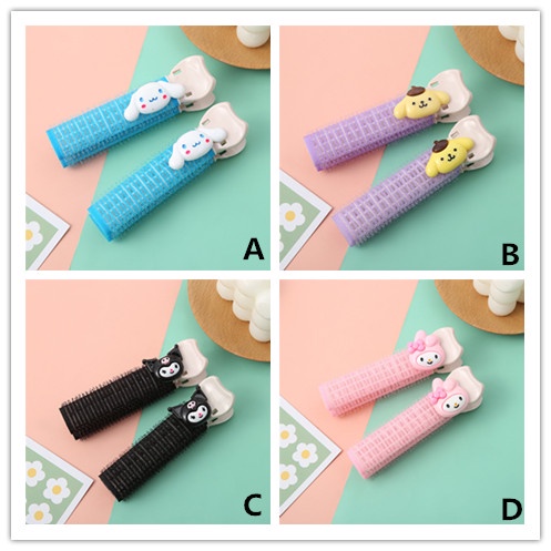 Set 2 Kẹp Tạo Kiểu Tóc Mái Bồng Bềnh Hoạt Hình Dễ Thương Dành Cho Nữ