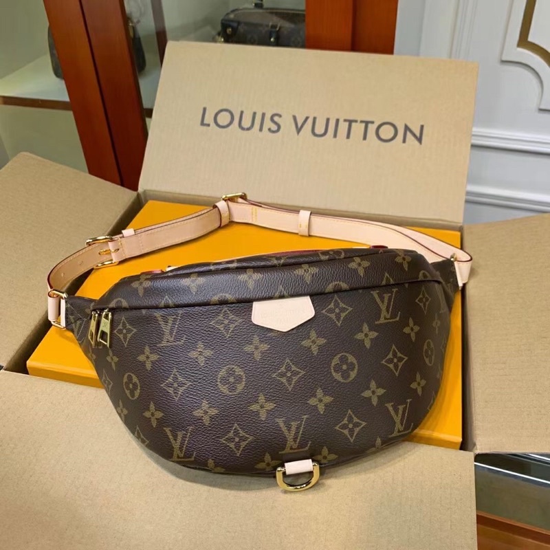 Túi xách unisex LV bumbag Supper Vip da thật box nam châm