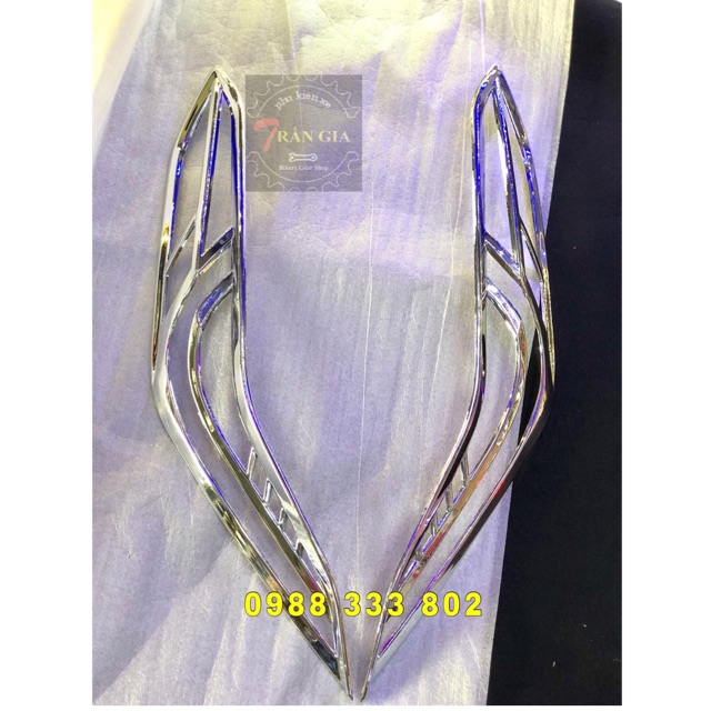 Chụp xi nhan trước Vario 2018 xi inox  - chụp đèn sương mù Vario 150 - đồ chơi xe vario