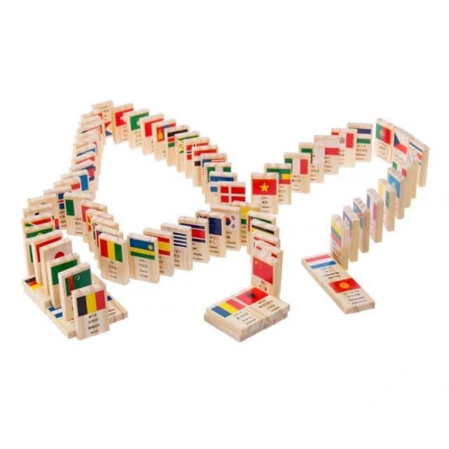 Bộ Domino 100 quân hình cờ các nước trên thế giới