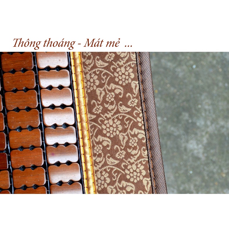 Tấm Lót ghế văn phòng và ghế ô tô hạt trúc cao cấp vuông 45x45 cm