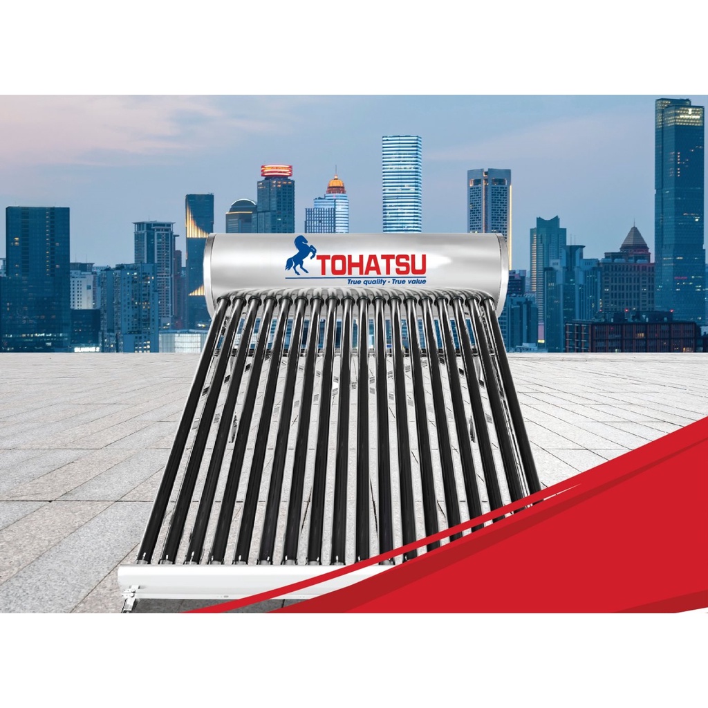 Máy nước nóng năng lượng mặt trời 120 lít nhãn hiệu Tohatsu