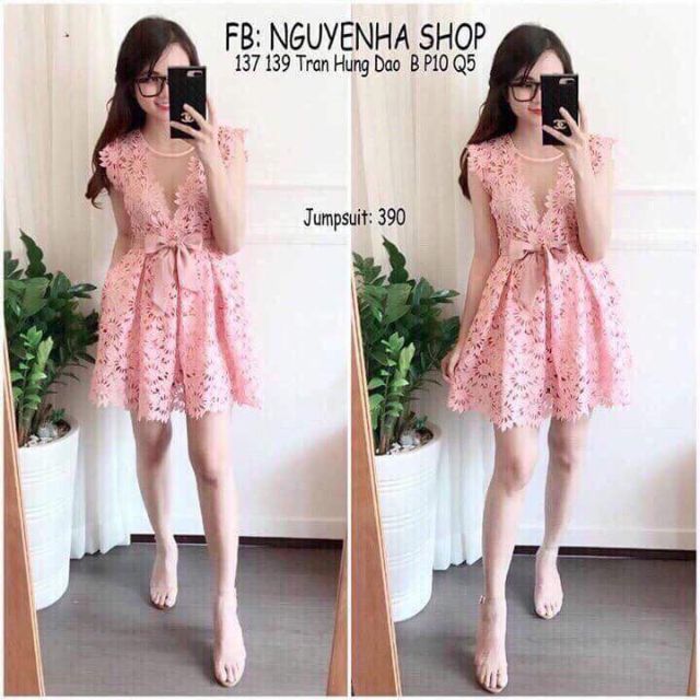 Đầm ren quảng châu sale