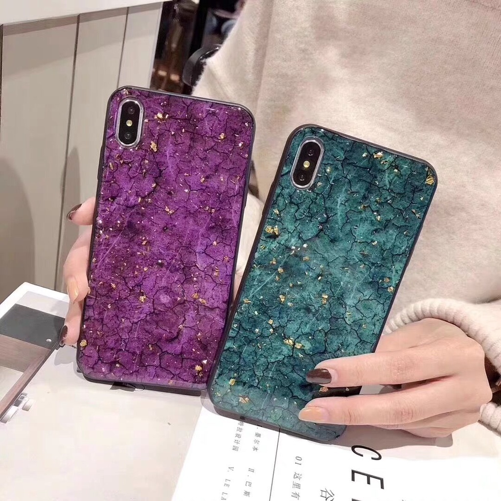 Compatible For iPhone 13 Pro Max 11 12 X XR XS Max 6 7 8 Plus Ốp điện thoại epoxy phối nhũ vàng sang trọng bảo vệ cho