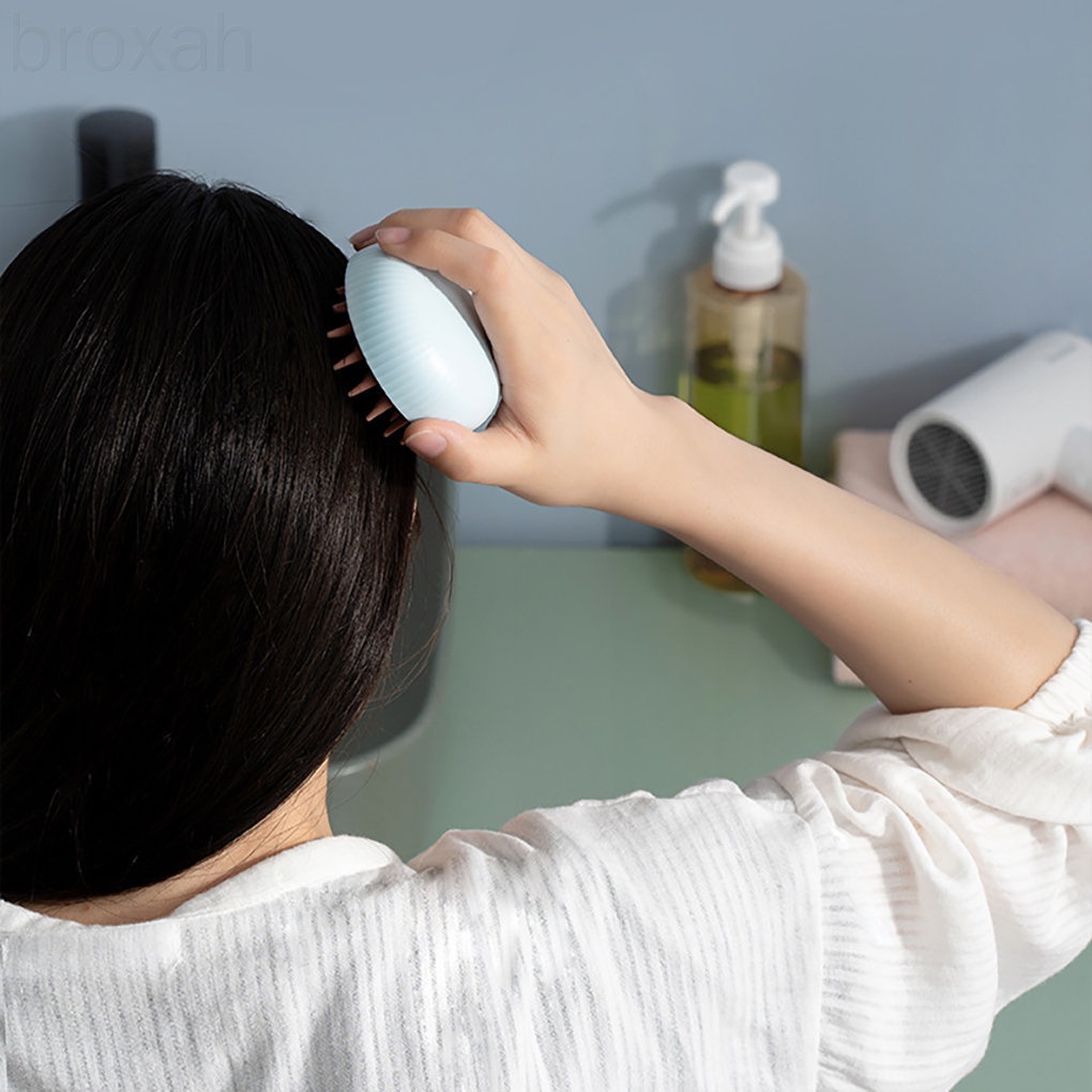 [Hàng mới về] Lược gội đầu bằng silicon massage da đầu